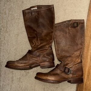 Frye Brown Leather Women's Boots